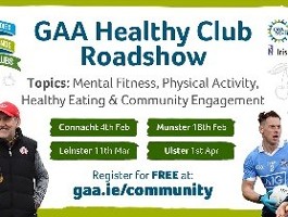 Healthy Club Roadshow 18/02 in Nemo GAA Club