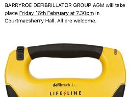 Barryroe Defibrillator Group AGM