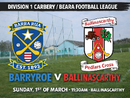 Carbery Football League Division 1 Fixture