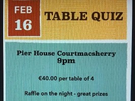 Courtmacsherry Rowing Club Fundraiser
