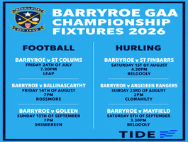 Barryroe 2026 Championship Schedule