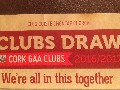 Cork GAA Club Draw 2016/2017