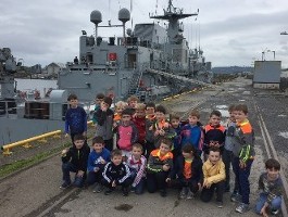 U8's visit Navy Base