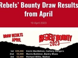 Rebels' Bounty results for April