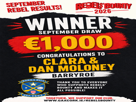 Rebels’ Bounty Draw Winners – September